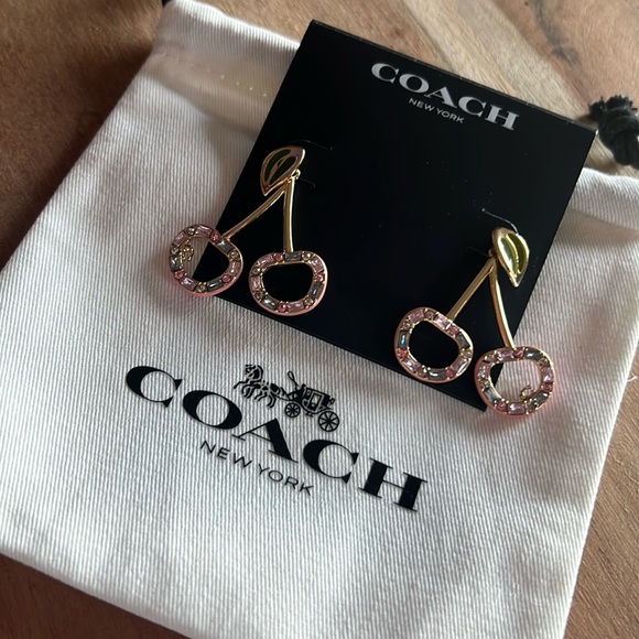 Coach Cherry ๐ Drop Earrings - Picture 1 of 3